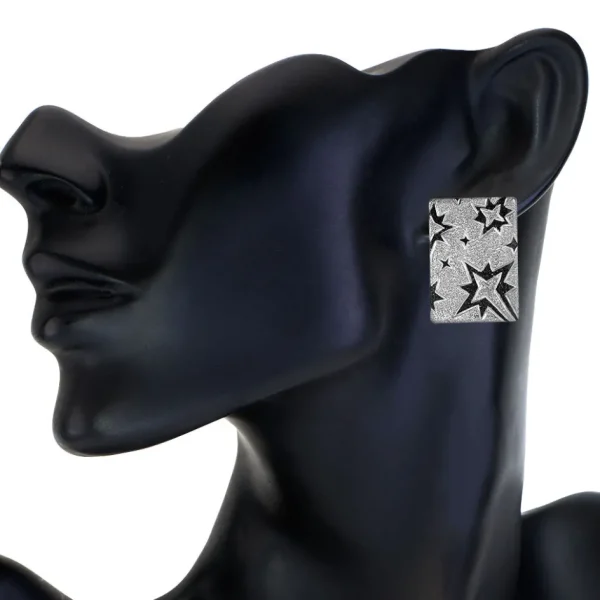 Stud Earrings*Alex Soldier Silver Star Earrings