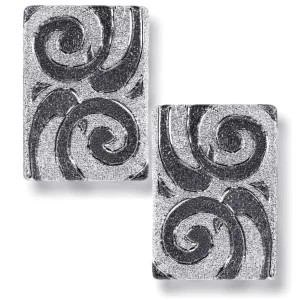 Stud Earrings*Alex Soldier Silver Swirl Earrings