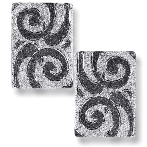 Stud Earrings*Alex Soldier Silver Swirl Earrings
