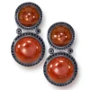 Drop Dangle Earrings*Alex Soldier Silver Symbolica Drop Earrings with Carnelian & Spinel