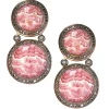 Diamond Earrings | Stud Earrings*Alex Soldier Silver Symbolica Earrings with Rhodochrosite & Diamonds