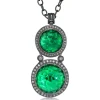 Pendants*Alex Soldier Silver Symbolica Pendant with Green Agate & Topaz