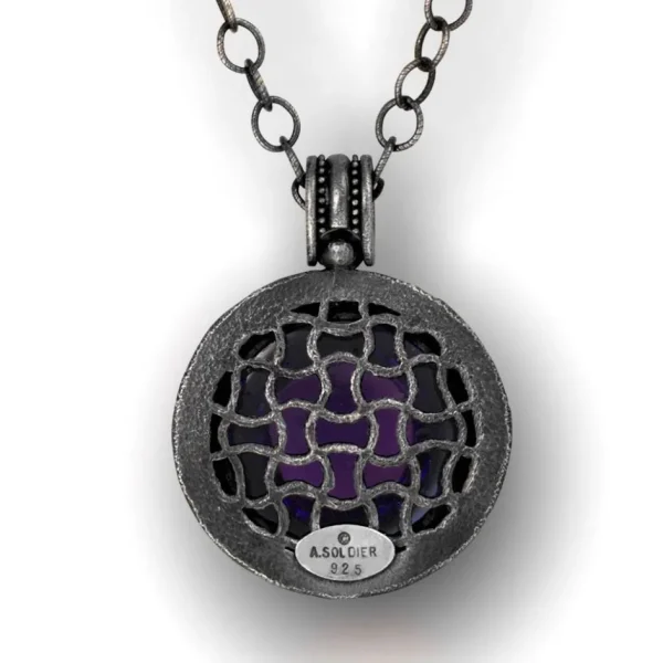 Amethyst Jewelry | Pendants*Alex Soldier Silver Symbolica Pendant with Japanese Amethyst & Topaz