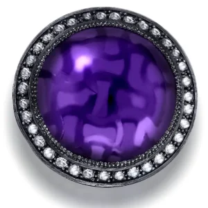 Amethyst Jewelry | Designer Rings*Alex Soldier Silver Symbolica Ring with Japanese Amethyst & Topaz