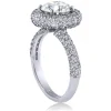 Halo*Alex Soldier Stardust Diamond Halo Crescent Engagement Ring