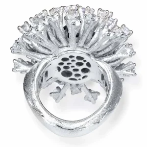 Designer Rings | Silver Rings*Alex Soldier Sterling Silver Astra Ring with Hematite & Topaz