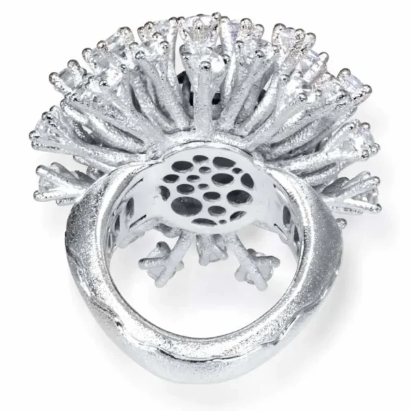 Designer Rings | Silver Rings*Alex Soldier Sterling Silver Astra Ring with Hematite & Topaz