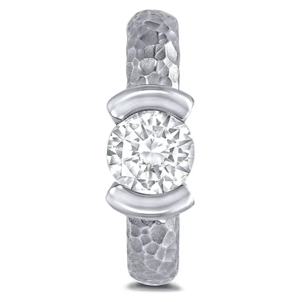 Gold Rings*Alex Soldier Valentine Diamond Organic Texture Engagement Ring