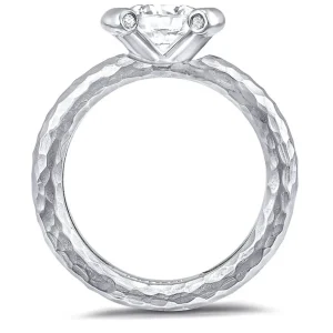 Gold Rings*Alex Soldier Valentine Diamond Organic Texture Engagement Ring