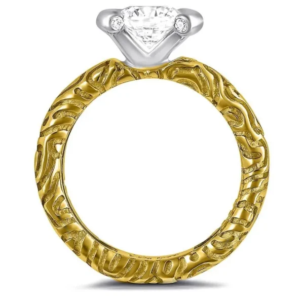 Modern & Elegant | Solitaire*Alex Soldier Valentine Diamond Sage Engagement Ring