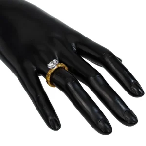 Modern & Elegant | Solitaire*Alex Soldier Valentine Diamond Sage Engagement Ring