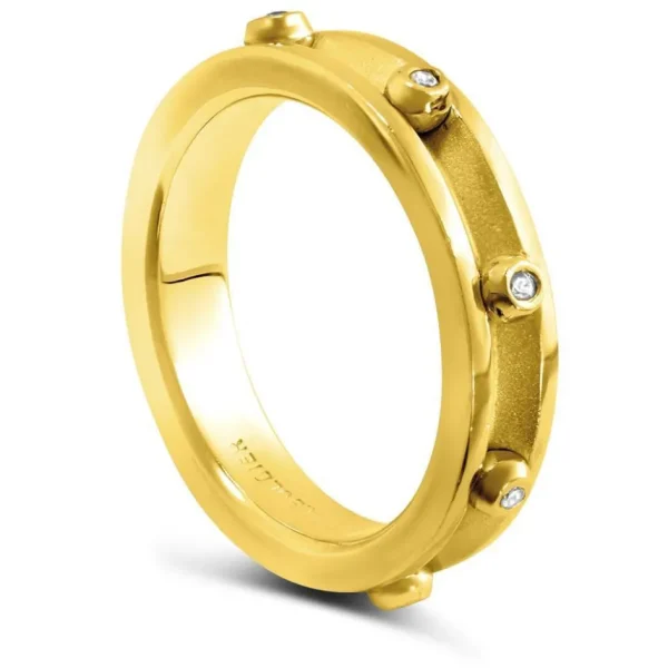 Modern & Elegant | Bold & Vintage Inspired*Alex Soldier Valentine Diamond Wheel Of Fortune Wedding Band