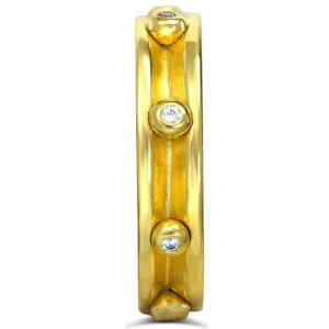 Modern & Elegant | Bold & Vintage Inspired*Alex Soldier Valentine Diamond Wheel Of Fortune Wedding Band