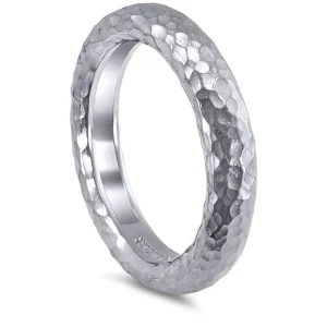 Bold & Vintage Inspired | Solid Gold Or Platinum Bands*Alex Soldier Valentine Organic Texture Wedding Band