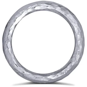 Bold & Vintage Inspired | Solid Gold Or Platinum Bands*Alex Soldier Valentine Organic Texture Wedding Band
