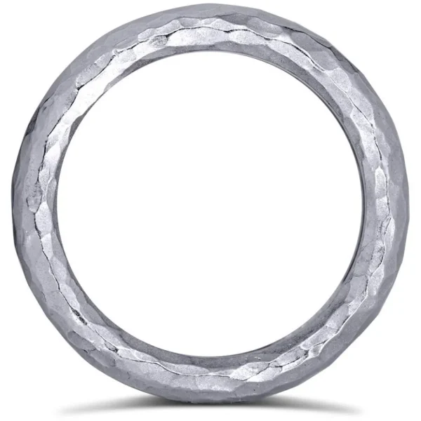 Bold & Vintage Inspired | Solid Gold Or Platinum Bands*Alex Soldier Valentine Organic Texture Wedding Band