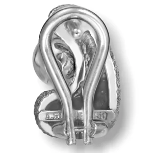 Diamond Earrings | Stud Earrings*Alex Soldier White Gold Modern Art Earrings with Diamonds