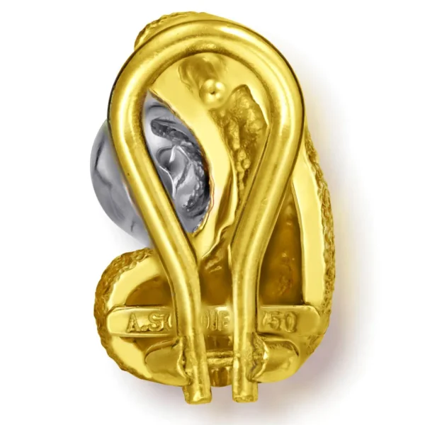 Diamond Earrings | Stud Earrings*Alex Soldier Yellow Gold Modern Art Earrings with Diamonds